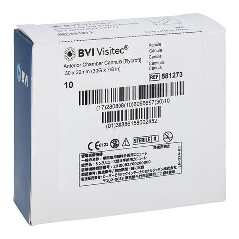 Beaver-Visitec Visitec Anterior Chamber Cannula 30gx7/8" - 581273