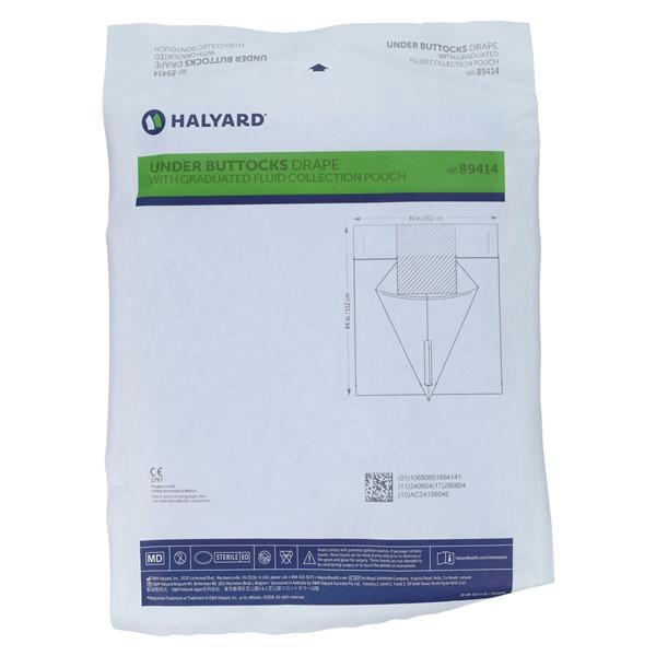 O & M Halyard -40x44" Sterile Surgical Drape Non-Fenestrated 89414