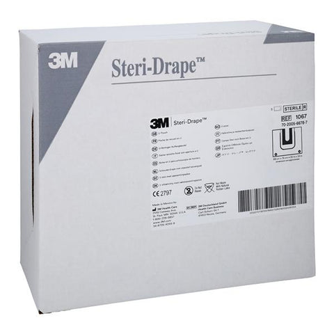 3M Medical Products Steri-Drape 35x3" Sterile Surgical Drape Fenestrated, 4 BX/CA - 1067