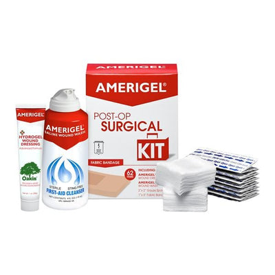 Amerx Health Care Corp Amerigel Multiple Ingredients Post Op Kit 1x3" Sterile Assorted Color LF, 12 EA/CA - A2002