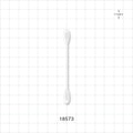 Swab, Dual Ended Flat Oval Tip, White Handle - 3 inch (76.2 mm) - 18573
