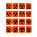 Healthmark Biohazard Labels Autoclavable 1x1 16/Sheet 1 Sheet 1 Sheet - BIO-1X1