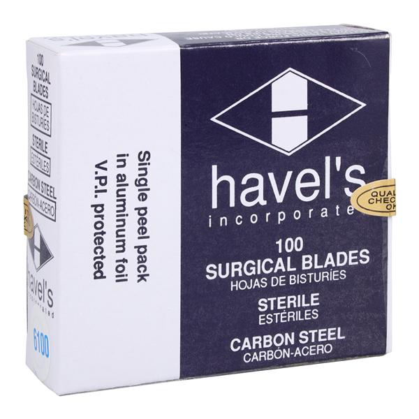 Havels Inc Carbon Steel Sterile Surgical Blade - SC6100