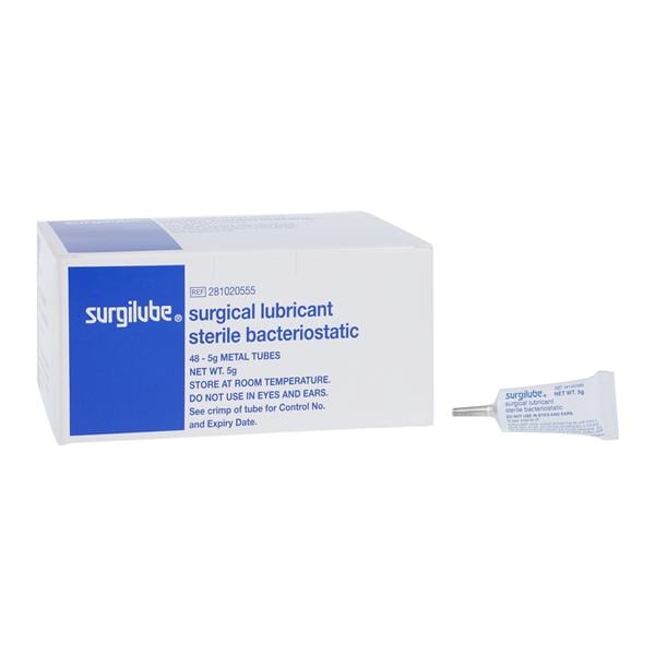 HR Pharmaceuticals Inc Surgilube Lubricating Jelly 5gm Squeeze Pouch 48/Box, 12 BX/CA - 281020555