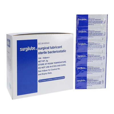 HR Pharmaceuticals Inc Surgilube Lubricating Jelly 3gm Foil Packet 144/Box, 12 BX/CA - 281020543