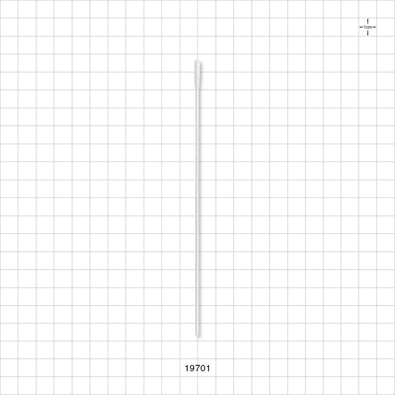 Small Round Tip Swab With White Handle, - 6 inch (152.4 mm) - 19701