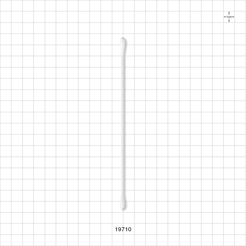 Swab, Dual Ended Round Tip, White Handle - 6 inch (152 mm) - 19710