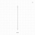 Tightly Wound Dual-Ended Point Tip Swab with White Handle; 100/Bag - 6 inch (152.4 mm) - 19715