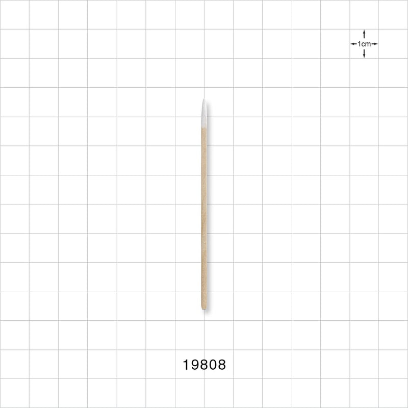 Mini Cotton Tip Swab, Wood Handle - 3 inch, 0.02 inch - 0.09 inch Head (0.5 mm - 2.3 mm) - 19808