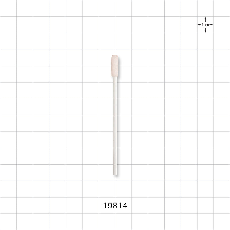 Precision Swab with White Handle; 50/Bag - 3 inch (76.2 mm), 0.21 inch (5.3 mm) Head, 100 ppi - 19814