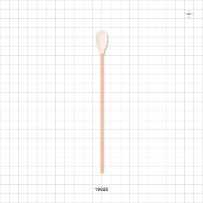 Large Foam Tip Swab with Wood Handle; 50/Bag - 6 inch (152.4 mm); 0.47 inch Head (12 mm) - 19820