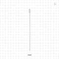 Precision Foam Tip Swab with Natural Straw-Like Handle; 50/Bag - 6 inch (152.4 mm); 0.19 inch Head (4.7 mm) - 19824