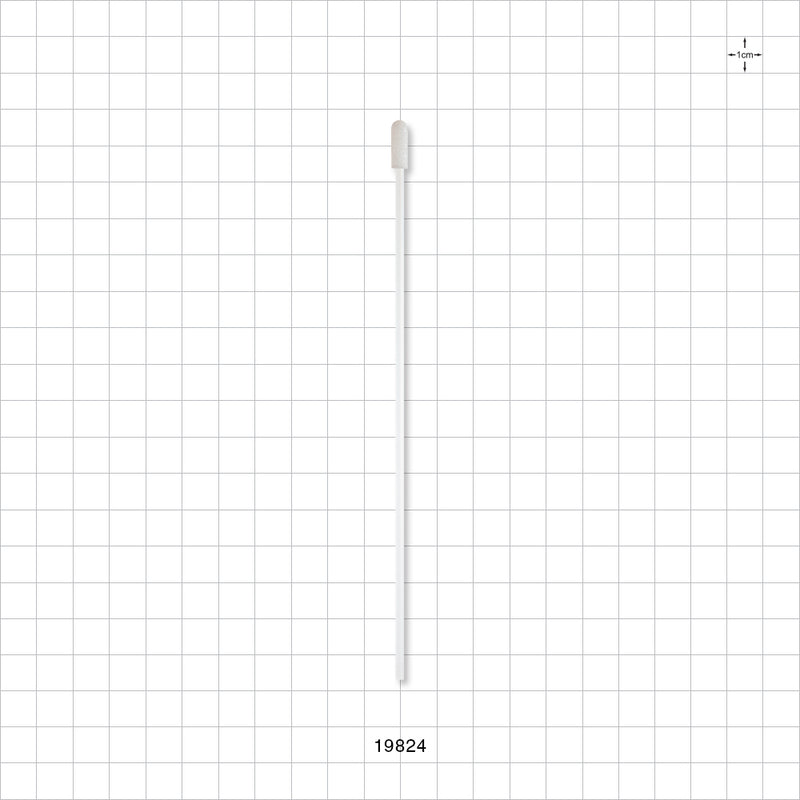 Precision Foam Tip Swab with Natural Straw-Like Handle; 50/Bag - 6 inch (152.4 mm); 0.19 inch Head (4.7 mm) - 19824