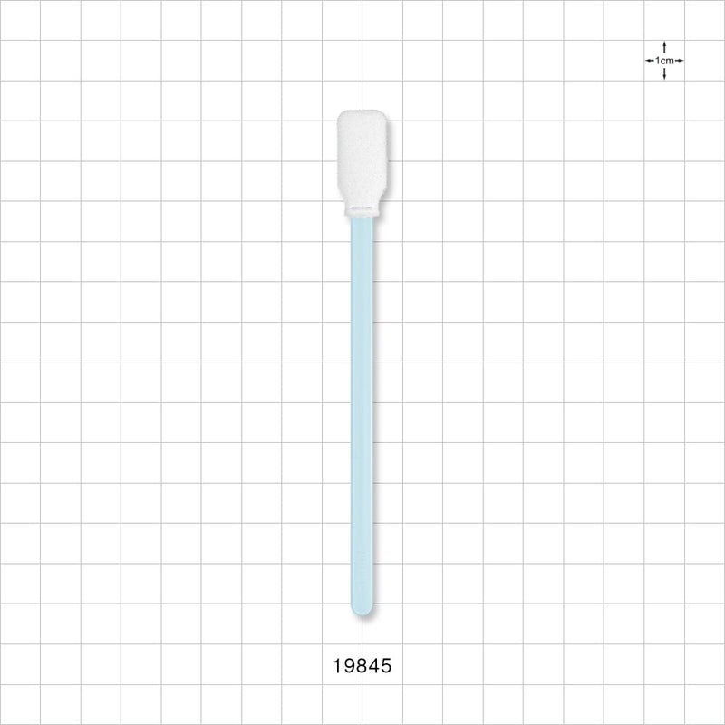 Foam Tip Swab, Light Blue, 100/Bag - 4.92 inch (125 mm) - 19845