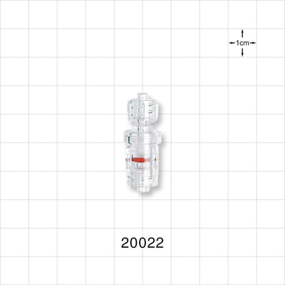 Male Luer Lock to Rotating Male Luer Lock, Clear -  - 20022