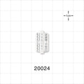 Male Luer Lock to Male Luer Lock, Clear - 1200 psi - 20024