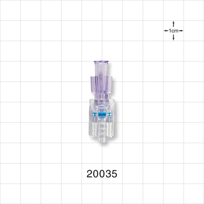 Female Luer Lock, Rotating Male Luer Lock, Clear - 1200 psi - 20035