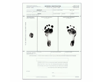 Newborn Identification Form, 50 per Pad | 2010-00-PDA