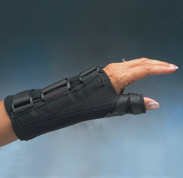 North Coast Comfort Cool® D-Ring Thumb & Wrist Orthosis, Short