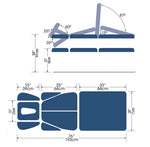 North Coast Stonehaven Medical Balance 7-Section Treatment Table