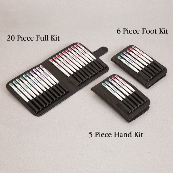 North Coast Touch Test® Kits with Protective Case (5-Piece Hand Kit) Evaluator Sizes - (2.83, 3.61, 4.31, 4.56 and 6.65)