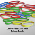 North Coast Color-Coded Latex-Free Rubber Bands ( Packaging - 4 oz. (113 g)