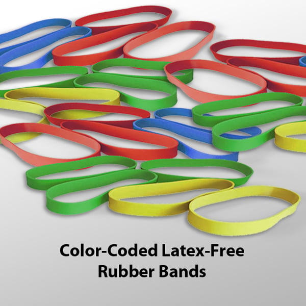 North Coast Color-Coded Latex-Free Rubber Bands ( Packaging - 4 oz. (113 g)
