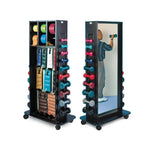 North Coast Hausmann® Multi-Purpose Clinic Rack with Mirror