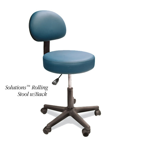 North Coast Rolling Stools with Back