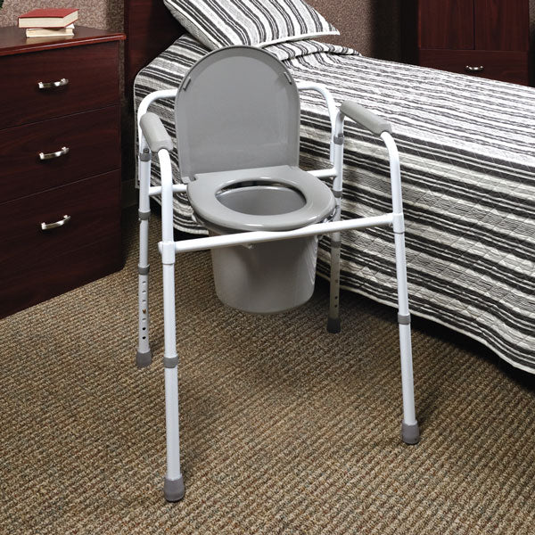 North Coast 3-IN-1 Steel Folding Commode