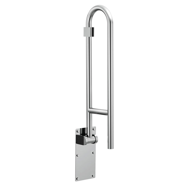 North Coast Moen® Stainless Steel Grab Bar Flip Up Grab Bar, Peened