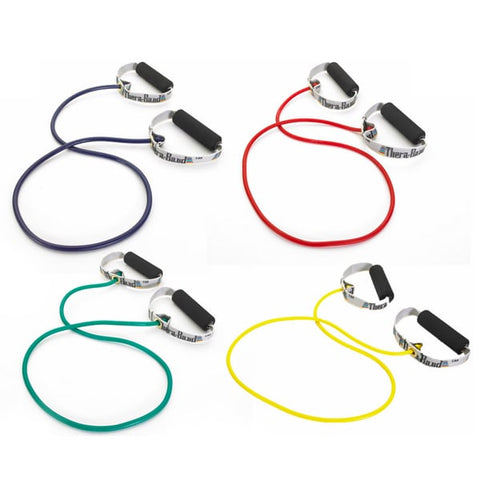 North Coast TheraBand® Pro Latex Resistance Tubing with Hard Handles ( Length - 48" (122cm)