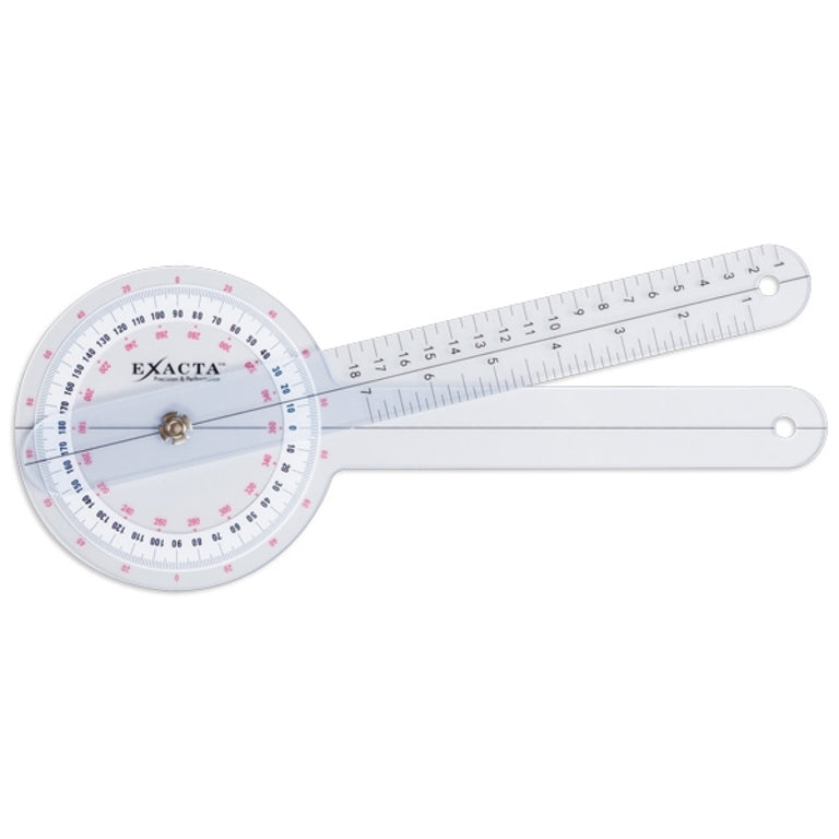 North Coast Exacta™ International Goniometer 360°  (Length 12" (30cm) (Degree Markings Multiple increments)