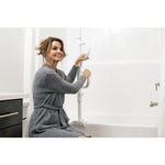Bathtub Security Pole and Curve Grab Bar