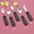 North Coast Big-Grip™ Weighted Adaptive Eating Utensil Sets (Fork,Teaspoon, Tablespoon, Souper Spoon, Rocker Knife) ( Set of 5 )