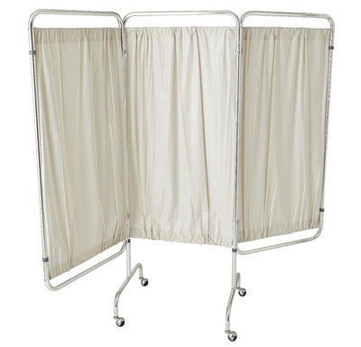 North Coast Vinyl Privacy Screen, 3-Panel w/ Casters | NC80450