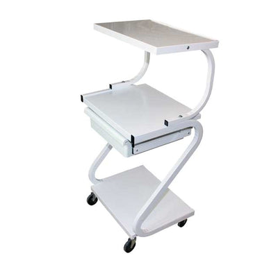 North Coast Z–Shape, 3-shelf Cart Rolling Cart, 3-Shelves