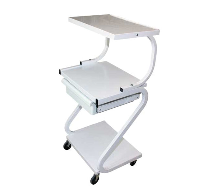 North Coast Z–Shape, 3-shelf Cart Rolling Cart, 3-Shelves