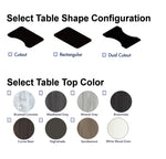 North Coast Custom Hand Therapy Table (with optional table shape) 48" W x 24" D | HT100-4824