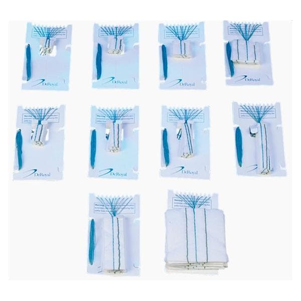 Deroyal Industries Inc Rayon Neuro Pattie Sponge 3/4x3/4" Sterile X-Ray Detectable LF  - 30-058