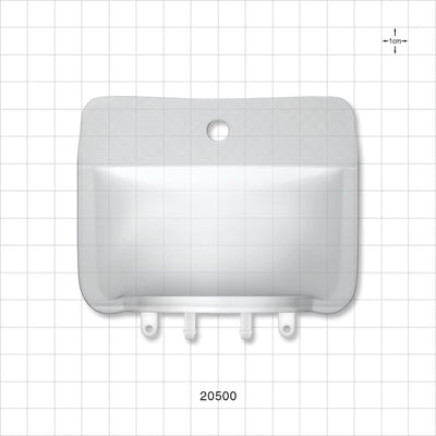 Aramus™ 2D Bag Chamber, 2 Ports, Non-Sterile - 20 ml; Both Ports Fit 1/8 inch ID Tubing (0.125 inch, 3.18 mm) - 20500