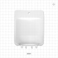 Aramus™ 2D Bag Chamber, 2 Ports, Non-Sterile - 50 ml; Both Ports Fit 1/8 inch ID Tubing (0.125 inch, 3.18 mm) - 20501