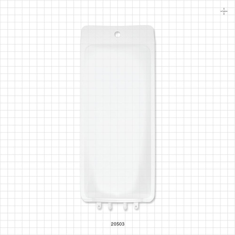 Aramus™ 2D Bag Chamber, 2 Ports, Non-Sterile - 250 ml; Both Ports Fit 1/8 inch ID Tubing (0.125 inch, 3.18 mm) - 20503