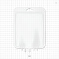 Aramus™ 2D Bag Chamber, 3 Ports, Non-Sterile - 500 ml; 2 Ports Fit 1/4 inch ID Tubing (0.25 inch, 6.35 mm); 1 Port Fits 1/8 inch ID Tubing (0.125 inch, 3.18 mm) - 20504