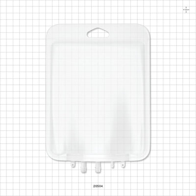 Aramus™ 2D Bag Chamber, 3 Ports, Non-Sterile - 500 ml; 2 Ports Fit 1/4 inch ID Tubing (0.25 inch, 6.35 mm); 1 Port Fits 1/8 inch ID Tubing (0.125 inch, 3.18 mm) - 20504