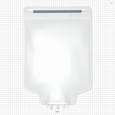 Aramus™ 2D Bag Chamber, 3 Ports, Non-Sterile - 5 Liter; 2 Ports Fit 3/8 inch ID Tubing (0.375 inch, 9.53 mm); 1 Port Fits 1/4 inch ID Tubing (0.25 inch, 6.35 mm) - 20507
