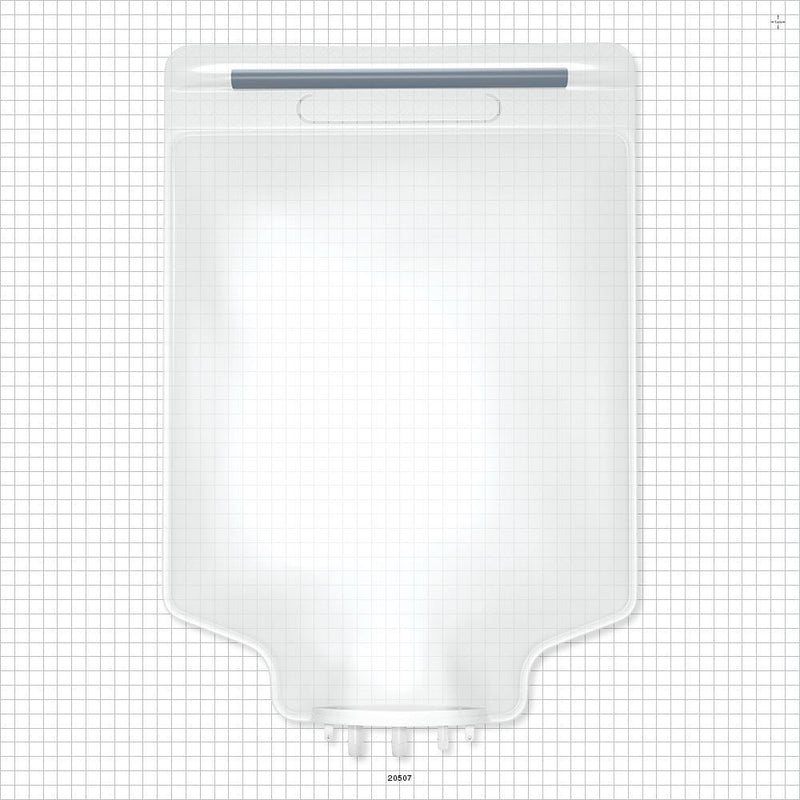 Aramus™ 2D Bag Chamber, 3 Ports, Non-Sterile - 5 Liter; 2 Ports Fit 3/8 inch ID Tubing (0.375 inch, 9.53 mm); 1 Port Fits 1/4 inch ID Tubing (0.25 inch, 6.35 mm) - 20507
