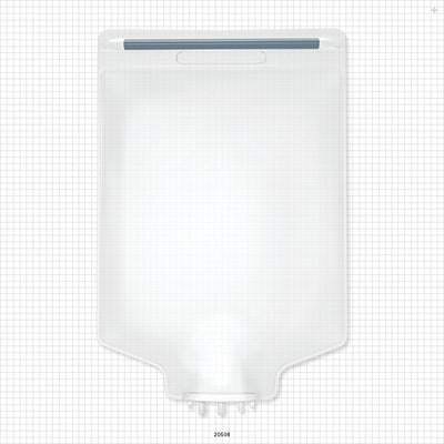 Aramus™ 2D Bag Chamber, 3 Ports, Non-Sterile - 10 Liter; 2 Ports Fit 3/8 inch ID Tubing (0.375 inch, 9.53 mm); 1 Port Fits 1/4 inch ID Tubing (0.25 inch, 6.35 mm) - 20508
