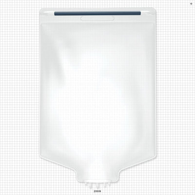Aramus™ 2D Bag Chamber, 3 Ports, Non-Sterile - 20 Liter; 2 Ports Fit 3/8 inch ID Tubing (0.375 inch, 9.53 mm); 1 Port Fits 1/4 inch ID Tubing (0.25 inch, 6.35 mm) - 20509