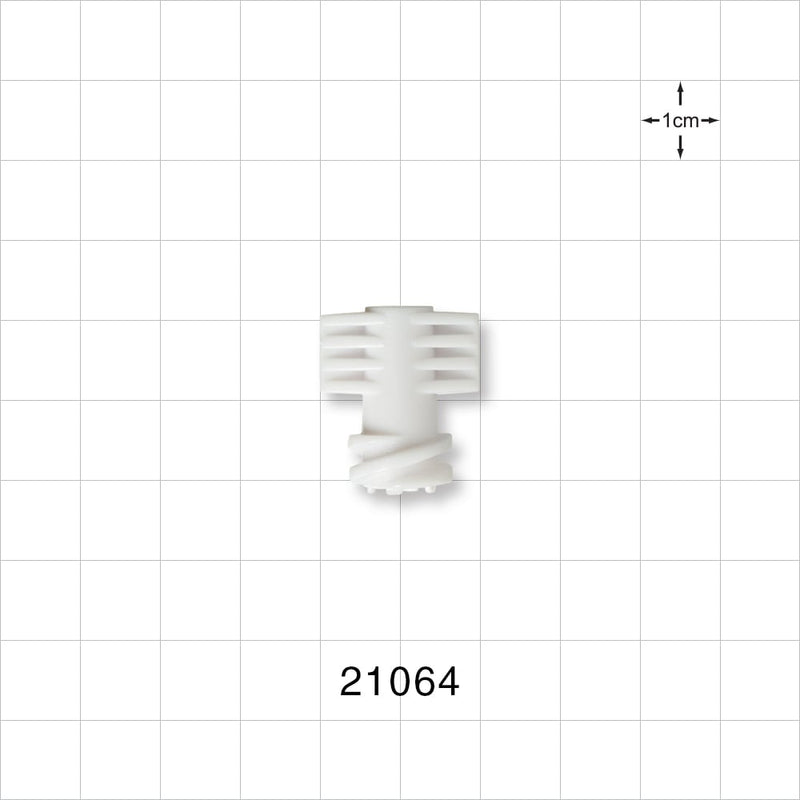 Female Vented Cap - Fits 0.268 inch (6.8 mm) Male Connector, White - 21064